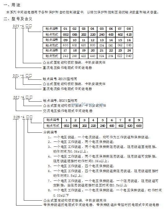 dz-400系列卡轨式中间继电器-[报价-资料]--上海