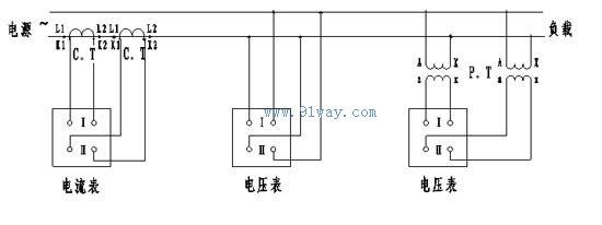 双路交流电流电压表接线图接线图