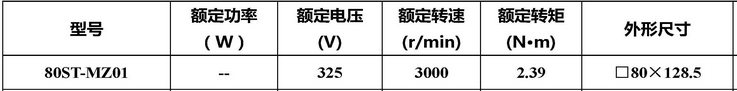 80ST-MZ01�ͽ����ŷ��綯����������