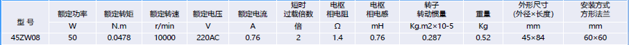 45ZW08����ˢֱ���綯����������