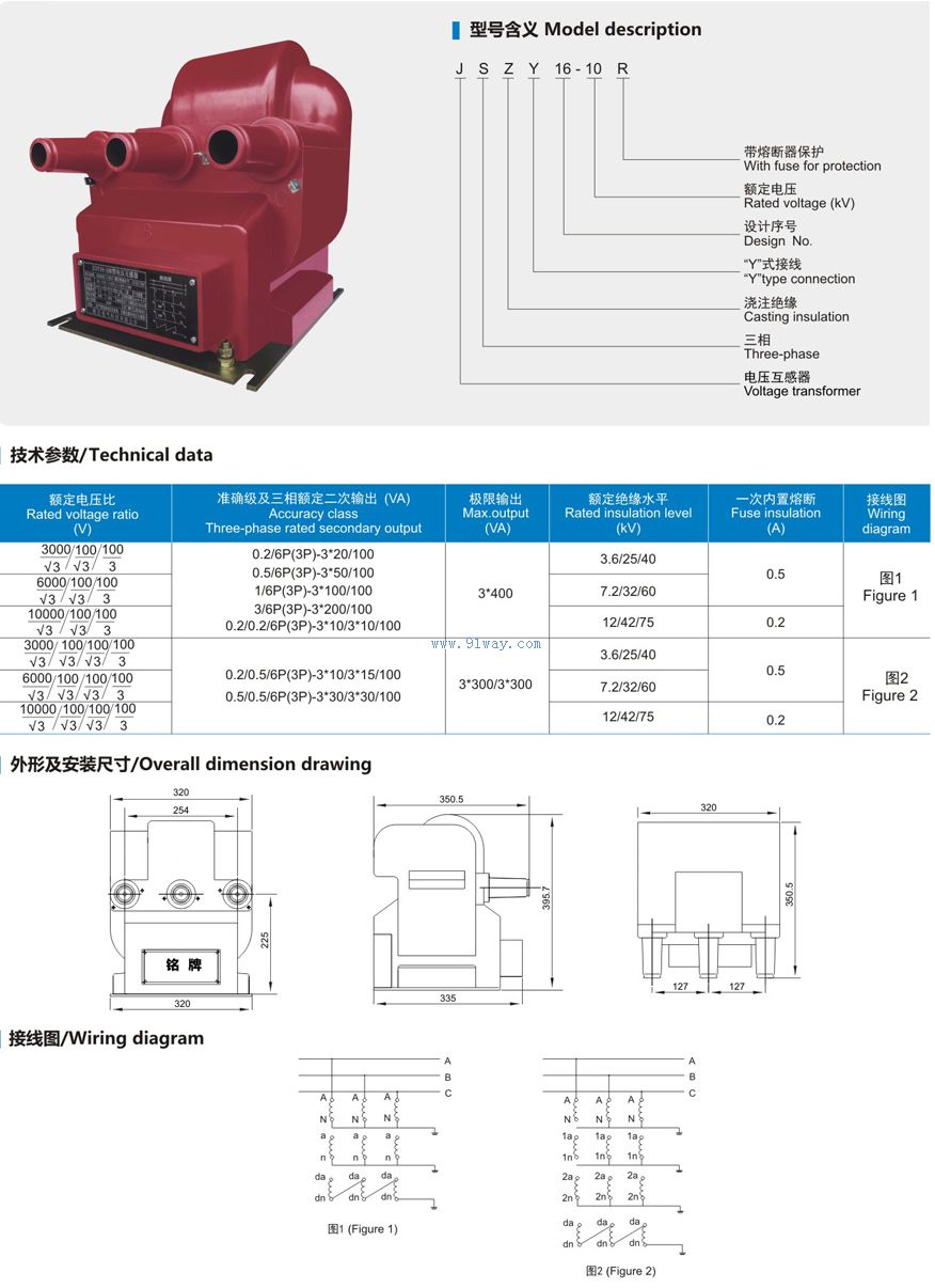 JSZY16-10R�ͻ��ڵ�ѹ������������������װ�ߴ�
