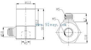 HZ-101���ٶȴ��������γߴ�