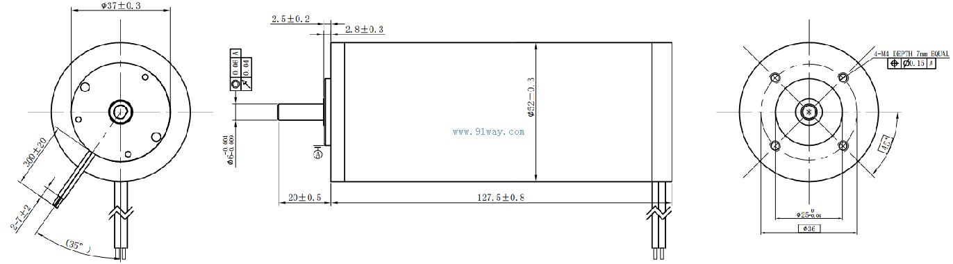52ZY001ϵ������ֱ���綯����װ�ߴ�