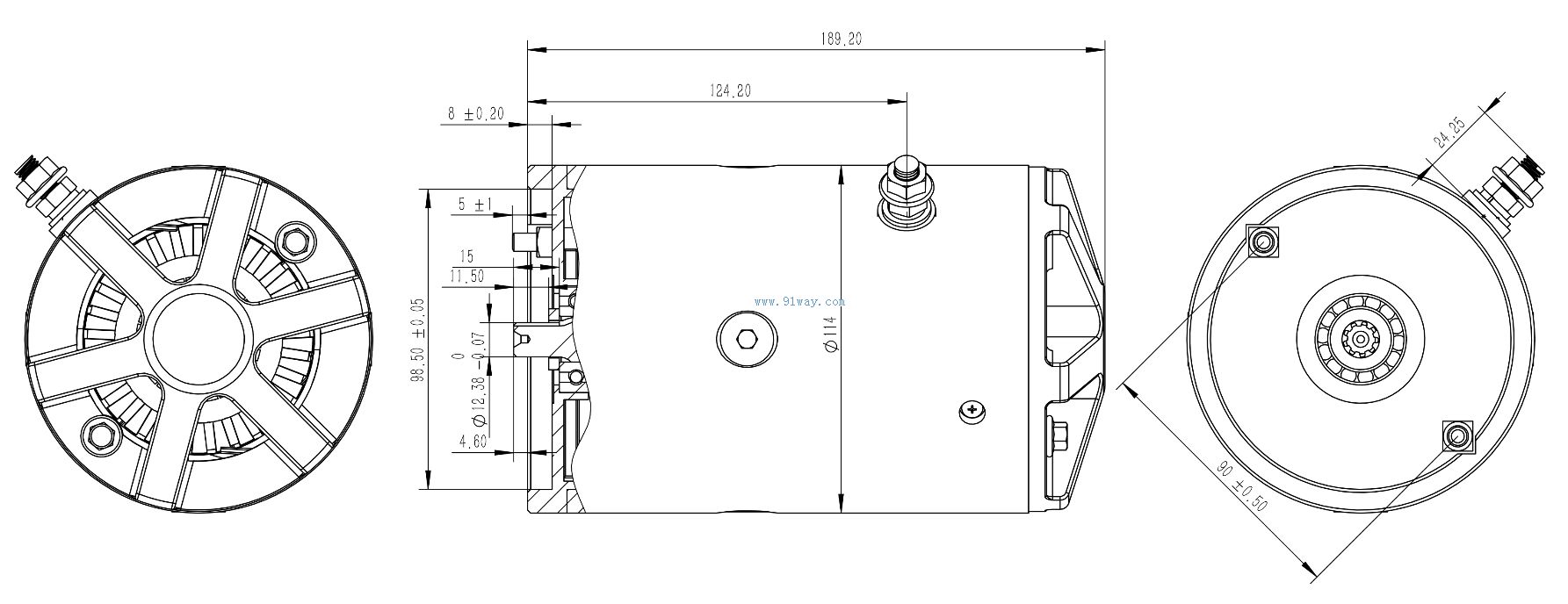 BZD13(12V)ֱ��ǣ�������װ�ߴ�