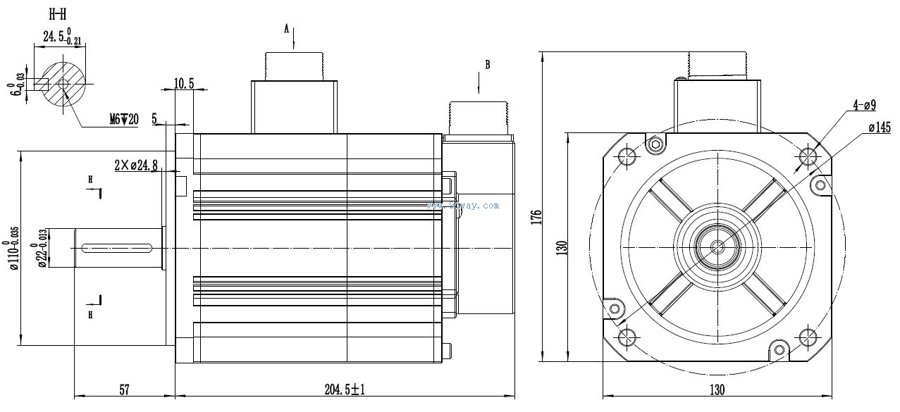 WM130ST-Z1M08315GYA5�ͽ����ŷ������װ�ߴ�