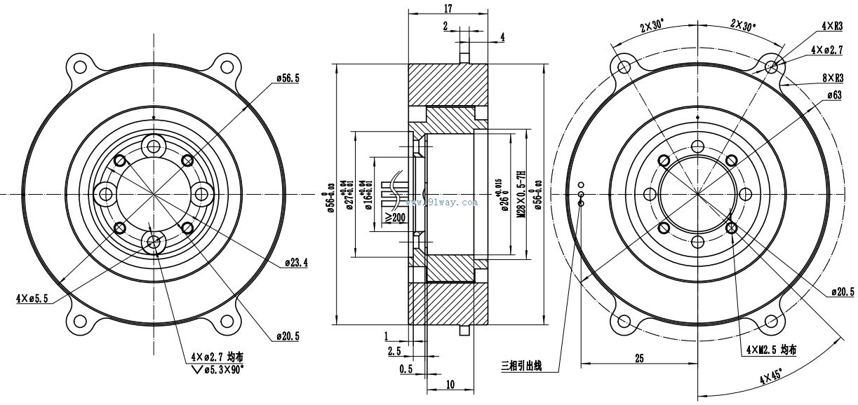 J56LWX001������ֱ����ˢ���ص綯����װ�ߴ�