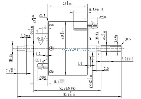 J45LXJ001����ת�����ص����װ�ߴ�